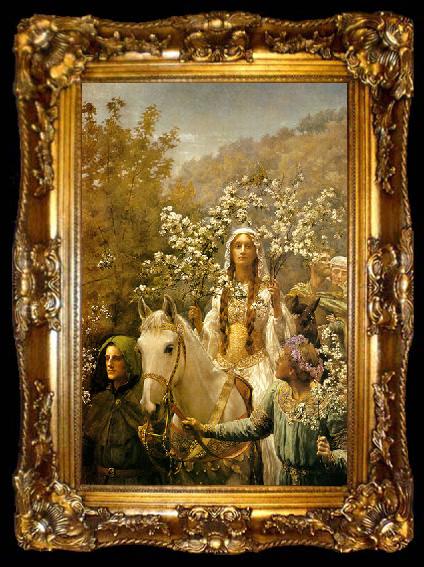 framed  John Maler Collier Queen Guinevre